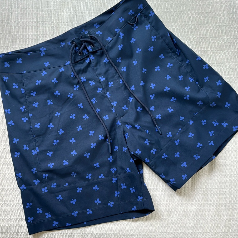 NWT Outdoor Voices Navy Clover Boardshort